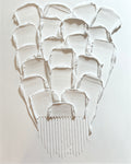 Botanic White - 24x30” Textured Art
